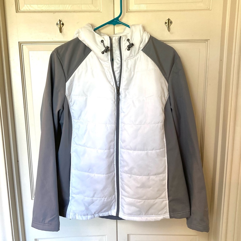 🔲⬛️NWT Free Tech Full Zip Soft Shell Hooded Jacket⬛️🔲 - Picture 4 of 7